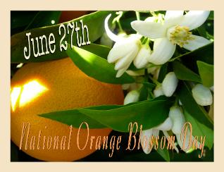 National Orange Blossom Day (June 27th)